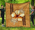 Hawaii Quilt - Hawaiian Vintage Hibiscus Brown - Polynesian Pride