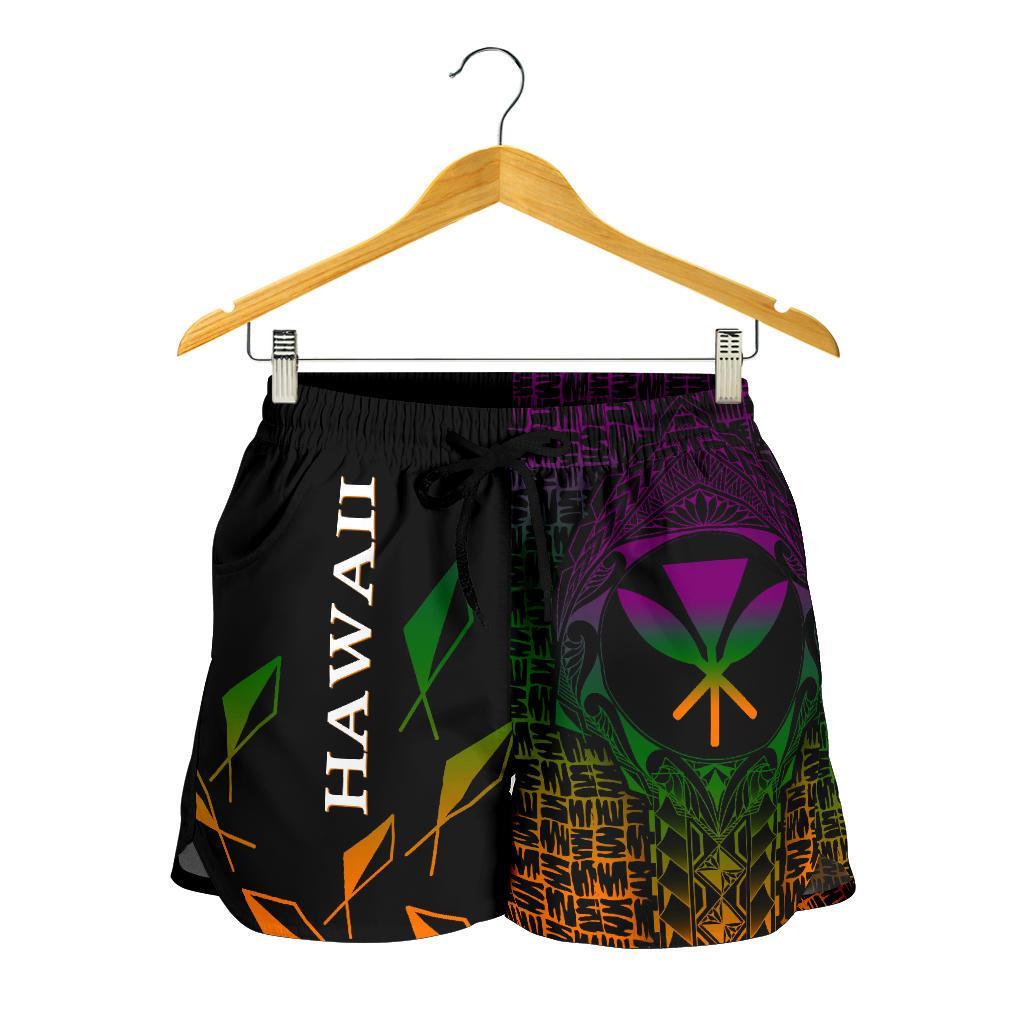 Hawaii Women's Shorts - Kanaka Maoli Rocket Style - Polynesian Pride