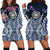 American Samoa Hoodie Dress - American Samoa Seal Premium Blue - Polynesian Pride