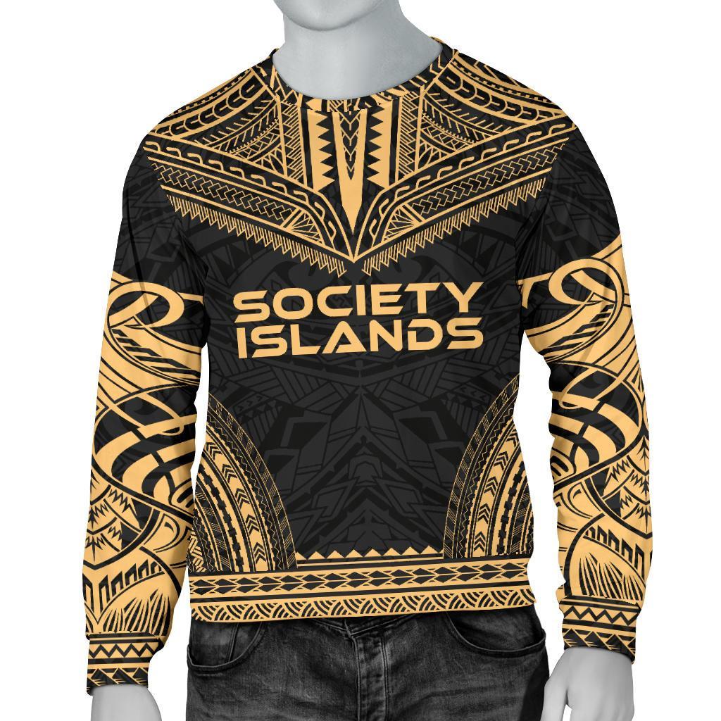 Society Islands Sweater - Polynesian Chief Gold Version Unisex Gold - Polynesian Pride