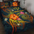 Kosrae Polynesian Personalised Quilt Bed Set - Legend of Kosrae (Blue)