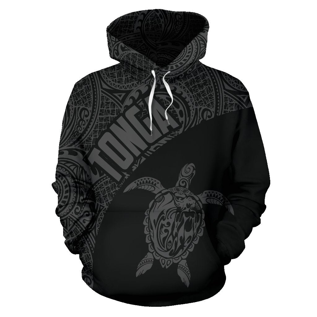 Tonga Hoodie Tonga Turtle Mermaid Polynesian Tattoo Gray Version - Polynesian Pride