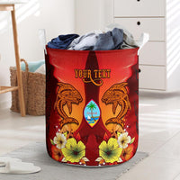 Guam Custom Personalised Laundry Baskets - Tribal Tuna Fish - Polynesian Pride