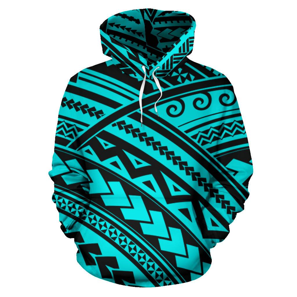Polynesian Tribal All Over Hoodie - Polynesian Pride