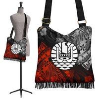 Tahiti Polynesian Crossbody Boho Handbag - Vintage Polynesian Turtle - Polynesian Pride