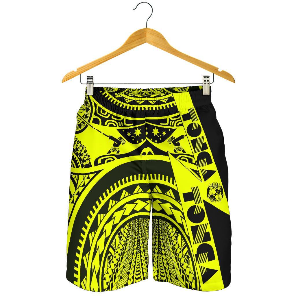 Polynesian Shorts Men - Maui Moana Tattoo with Seal Tonga - Polynesian Pride