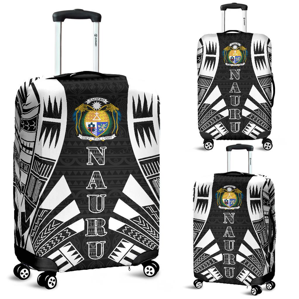 Nauru Luggage Cover - Polynesian Tattoo Black Black - Polynesian Pride