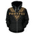 Pohnpei All Over Zip up Hoodie Gold Sailor Style - Polynesian Pride