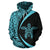 Hawaii Turtle Polynesian Hoodie Circle Style Blue Color - Polynesian Pride