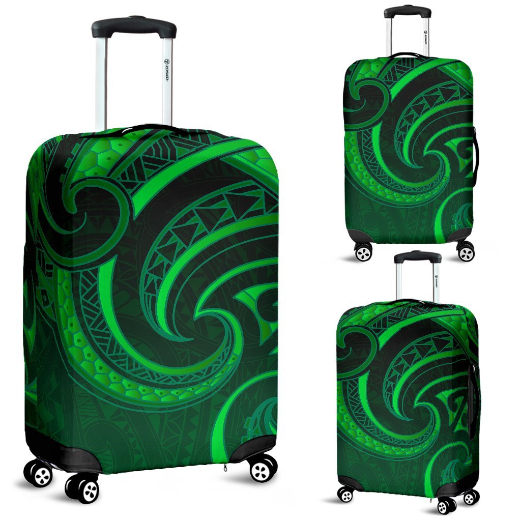 New Zealand Maori Mangopare Luggage Covers Polynesian - Green Green - Polynesian Pride