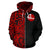 Tonga Hoodie Tonga Flag Coat of Arms Polynesian Tattoo Half - Polynesian Pride