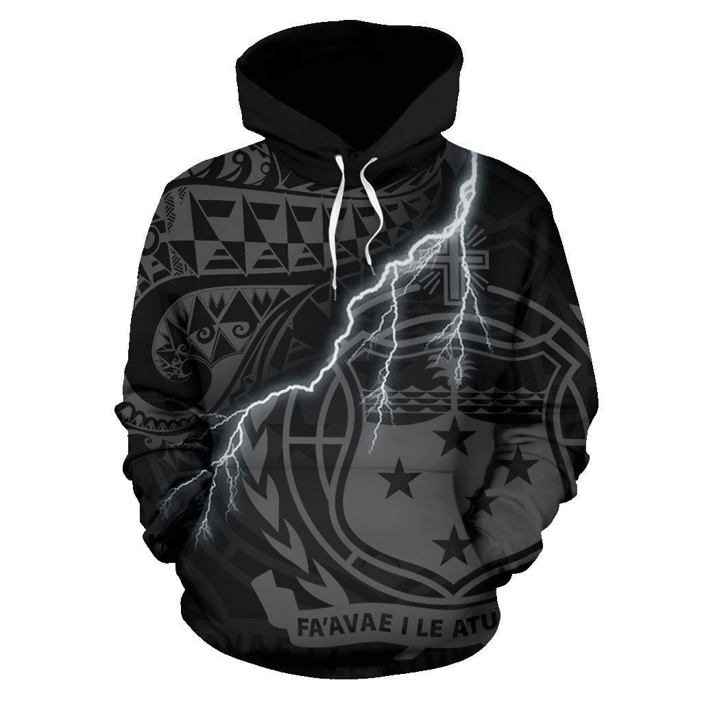 Samoa Polynesian Hoodie Lighting Thunder - Polynesian Pride
