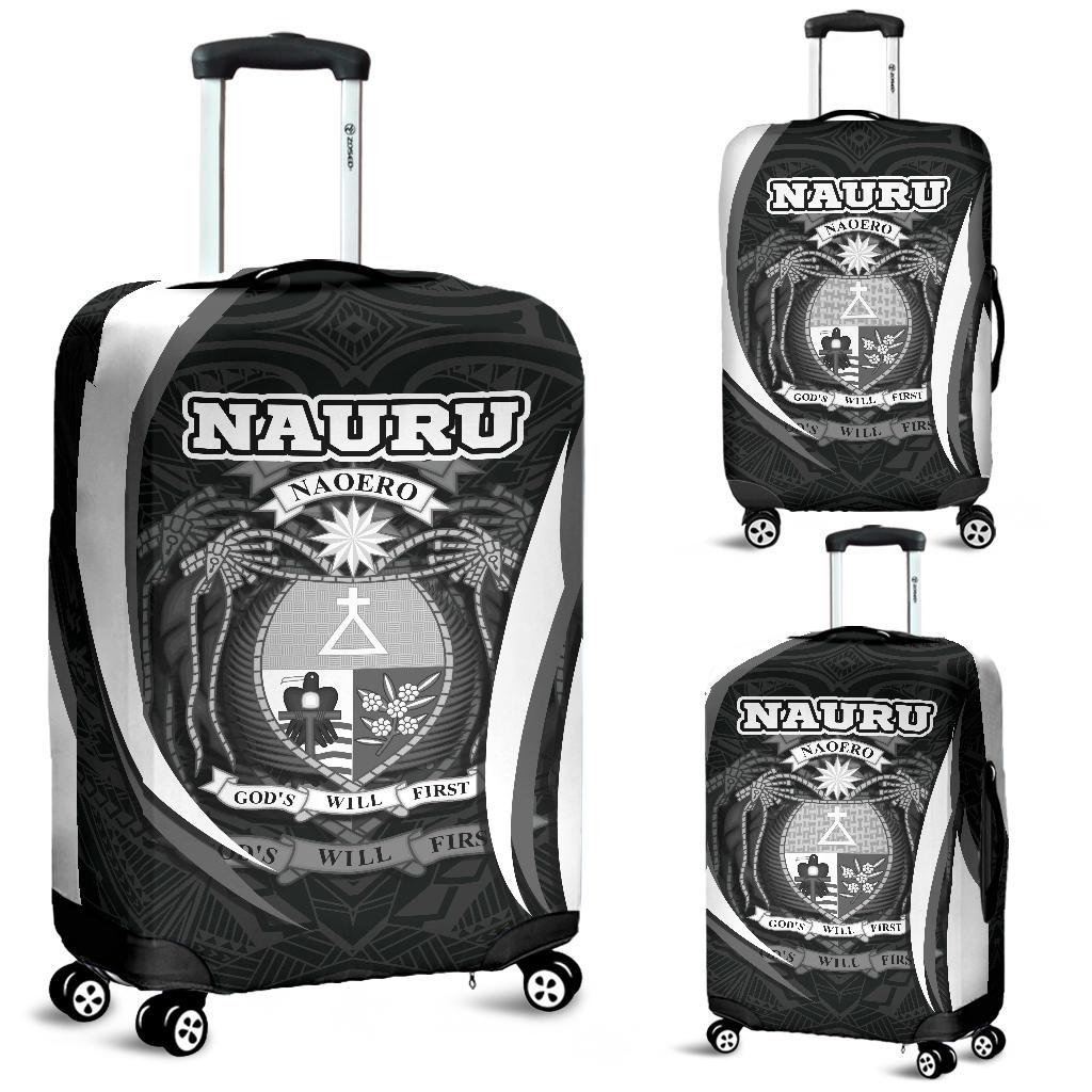 Nauru Polynesian Luggage Covers - Nauru Spirit (White) - Polynesian Pride