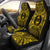 Guam Car Seat Cover - Guam Coat Of Arms Polynesian Gold Black Universal Fit Gold - Polynesian Pride