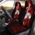 Niue Polynesian Car Seat Covers - Coat Of Arm With Hibiscus Universal Fit Red - Polynesian Pride