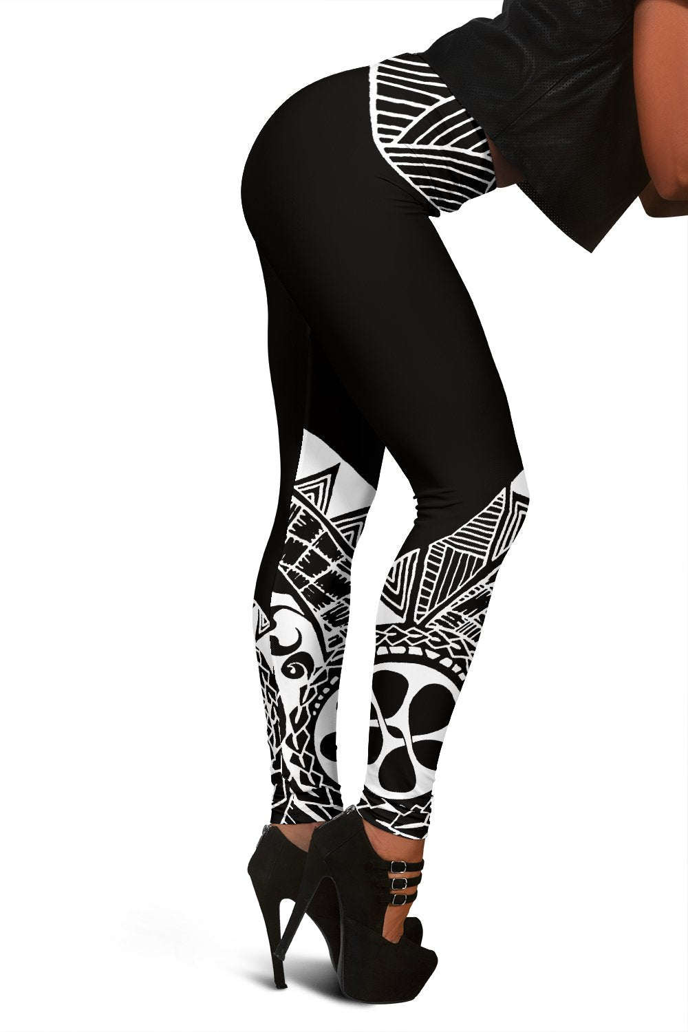 Samoa Women's Leggings - Polynesian White Version - Polynesian Pride