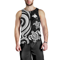 Papua New Guinea Men's Tank Top - White Tentacle Turtle - Polynesian Pride