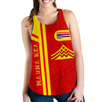 Hawaiian Polynesian Mauna Kea Women's Racerback Tank - Morale Style - Polynesian Pride