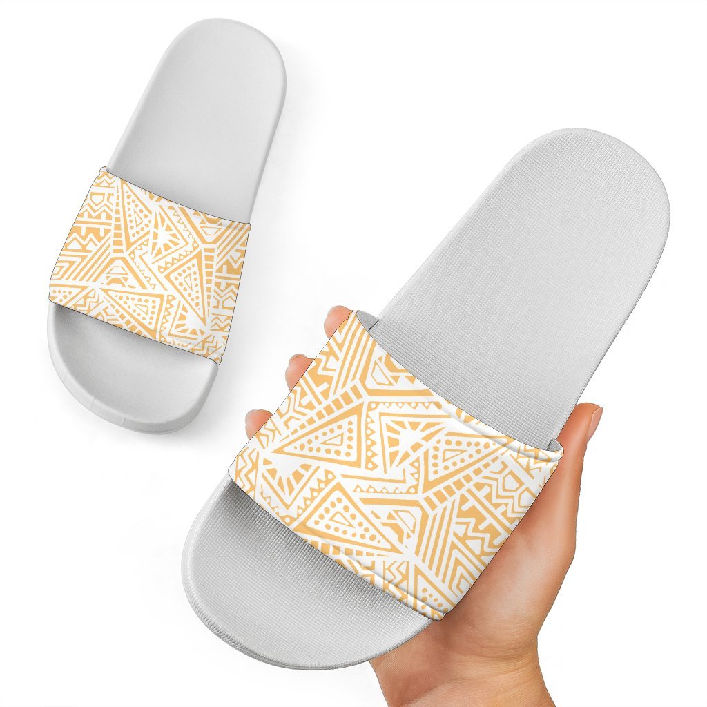 Polynesian Slide Sandals 13 White - Polynesian Pride