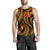 Yap Micronesian Men Tank Top - Gold Plumeria - Polynesian Pride