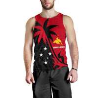 Kanaka Kings Coconut Tree Men Tank Top K4 Black - Polynesian Pride