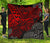 Tahiti Polynesian Premium Quilt - Red Turtle Hibiscus Flowing RED - Polynesian Pride