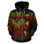 Northern Mariana Islands Polynesian Zip up Hoodie Turtle Hibiscus Reggae - Polynesian Pride