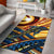 Nauru Area Rug - Dolphin Surfing Yellow - Polynesian Pride