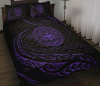 American Samoa Quilt Bed Set - Purple - Frida Style - Polynesian Pride