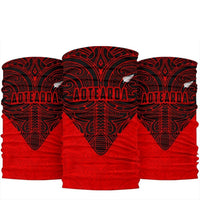 New Zealand Bandana Maori Tattoo Bandana One Size Red - Polynesian Pride