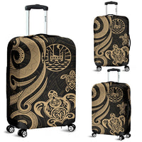 Tahiti Polynesian Luggage Covers - Gold Tentacle Turtle Gold - Polynesian Pride