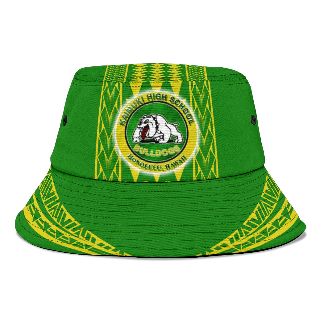 Hawaii - Kaimuki High Bucket Hat - AH Unisex Universal Fit Green - Polynesian Pride