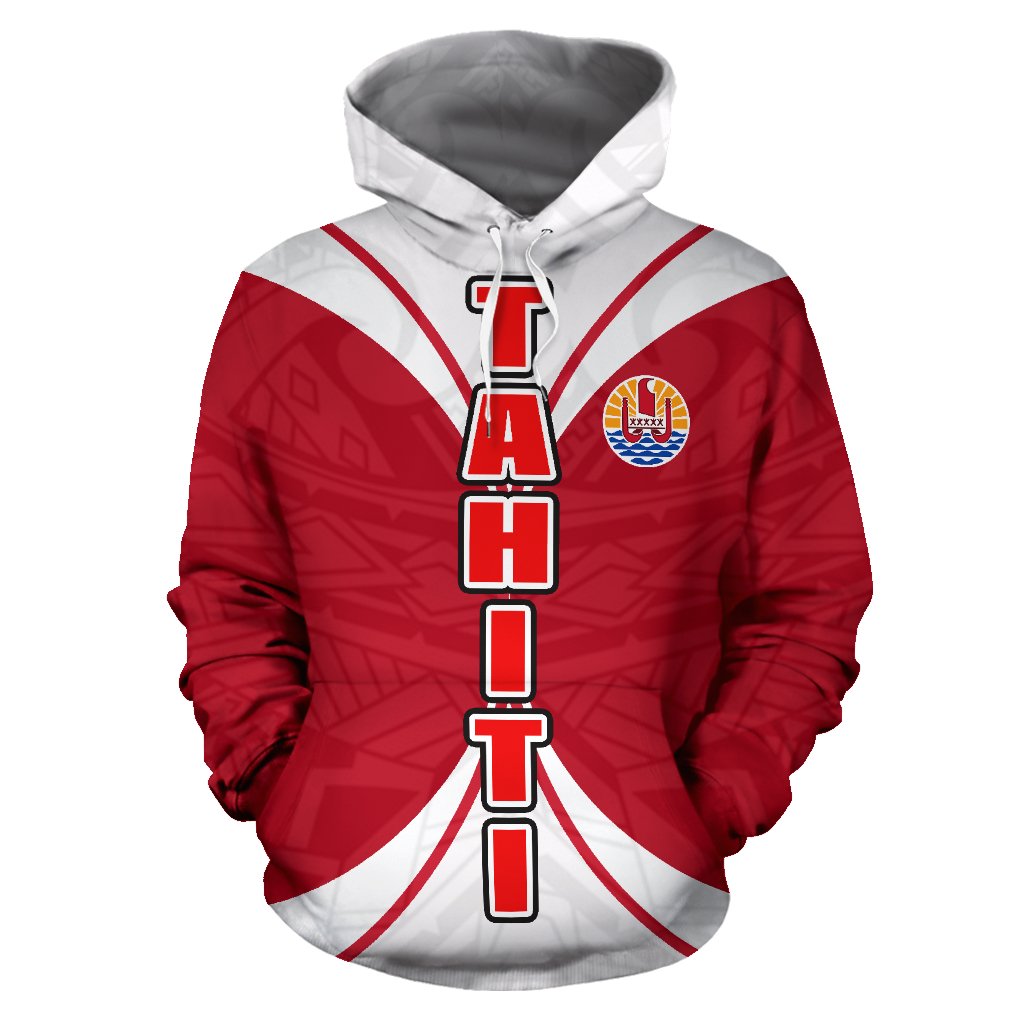 Tahiti All Over Hoodie Polynesian Impact Version - Polynesian Pride