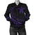 Hawaii Turtle Polynesian Women's Bomber Jacket - Purple - Frida Style Purple - Polynesian Pride