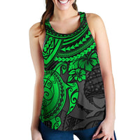 Pohnpei Polynesian Racerback Tank (Women) - Polynesian Green Turtle - Polynesian Pride