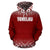 Tokelau All Over Hoodie Fog Red - Polynesian Pride