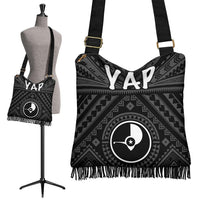 Yap Crossbody Boho Handbag - Yap Seal With Polynesian Tattoo Style - Polynesian Pride