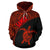 Samoa Hoodie Samoa Turtle Mermaid Polynesian Tattoo Red - Polynesian Pride