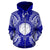 Northern Mariana Islands Polynesian All Over Zip up Hoodie Map Blue - Polynesian Pride