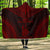 New Caledonia Polynesian Chief Hooded Blanket - Red Version Hooded Blanket Red - Polynesian Pride