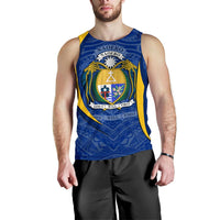 Nauru Polynesian Tank Top (Men) - Nauru Spirit (Blue) - Polynesian Pride