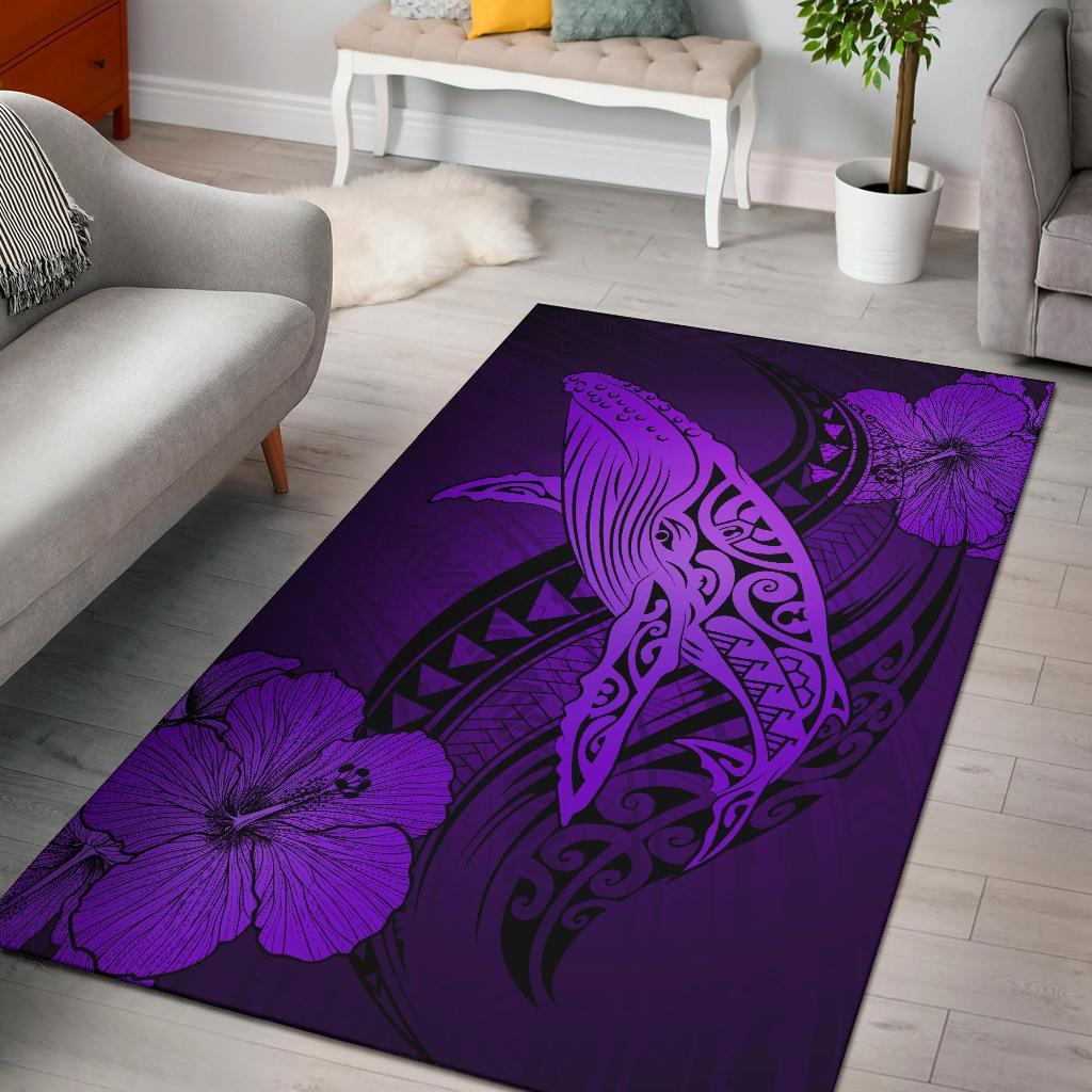 Hawaii Polynesia Whale Hibiscus - Purple Purple - Polynesian Pride