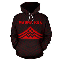 Hawaii Mauna Kea Polynesian Hoodie Red - Polynesian Pride