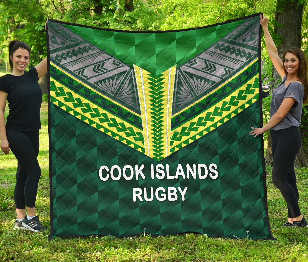 Cook Islands Ruby Premium Quilt Style Green - Polynesian Pride