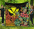 Polynesian Hawaii Premium Quilt - Pineapple Hibiscus Black - Polynesian Pride