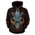 Polynesian Kamapuaa Flag of Hawaii Hoodie Orange Hawaiian Mythology Style - Polynesian Pride