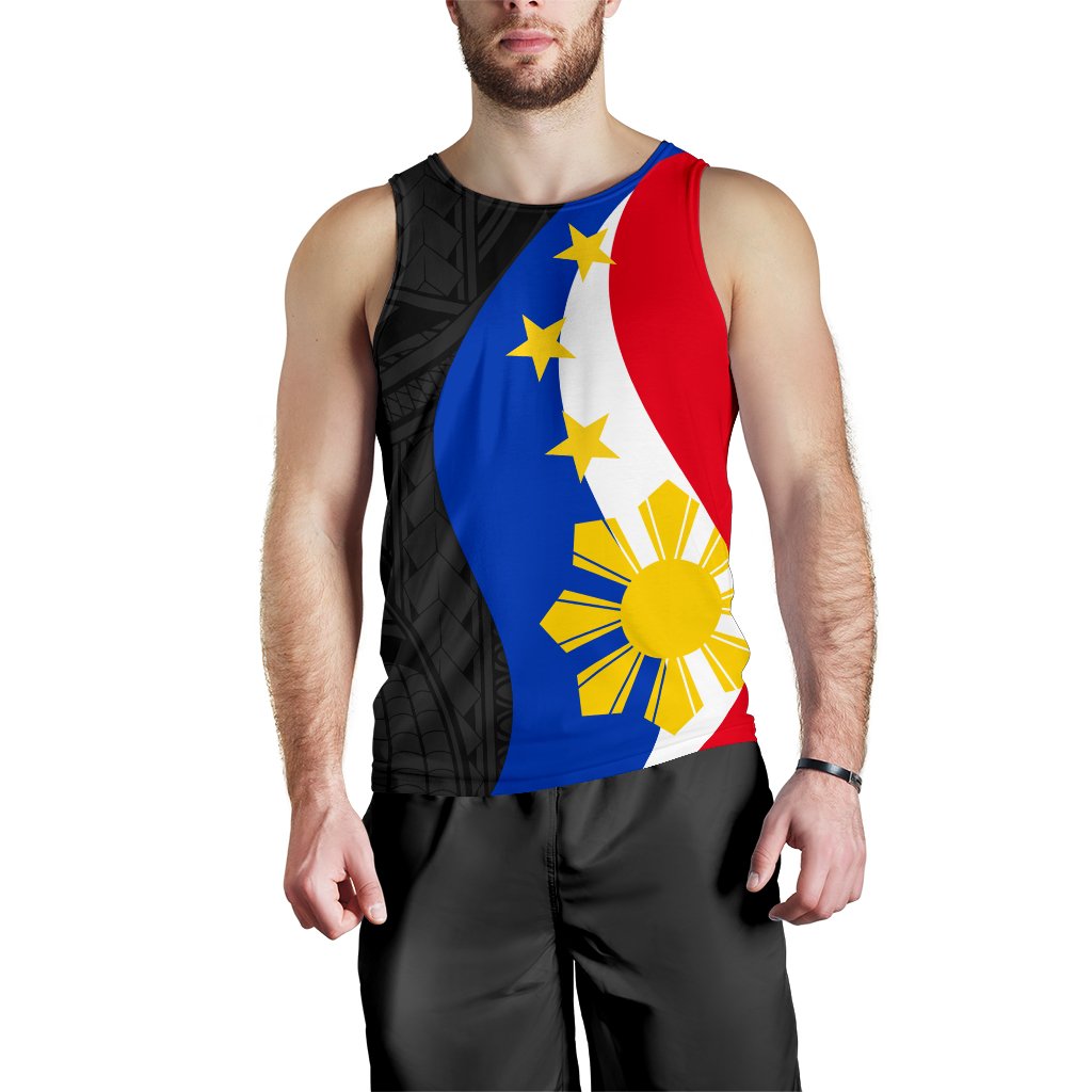 Philippines Men Tank Top - King Lapu - Lapu Polynesian Pattern - Polynesian Pride