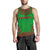 Vanuatu Men's Tank Top - Polynesian Chief Flag Version Green - Polynesian Pride
