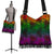 Polynesian Boho Handbag - Green Hibiscus Patterns - Polynesian Pride