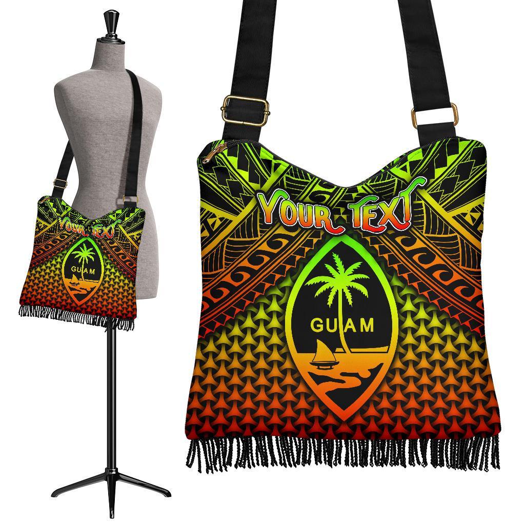 Polynesian Guam Personalised Crossbody Boho Handbag - Reggae Vintage Polynesian Patterns - Polynesian Pride